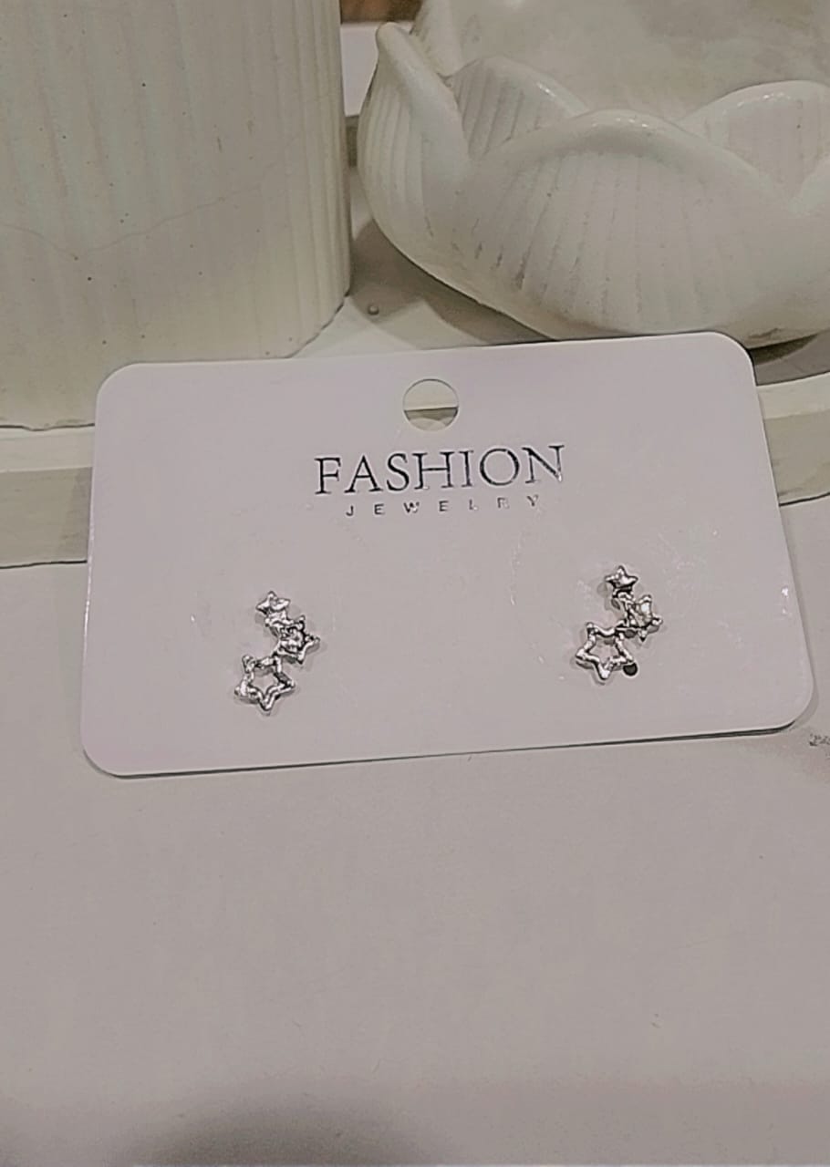 Three-Star Cluster Stud Earrings