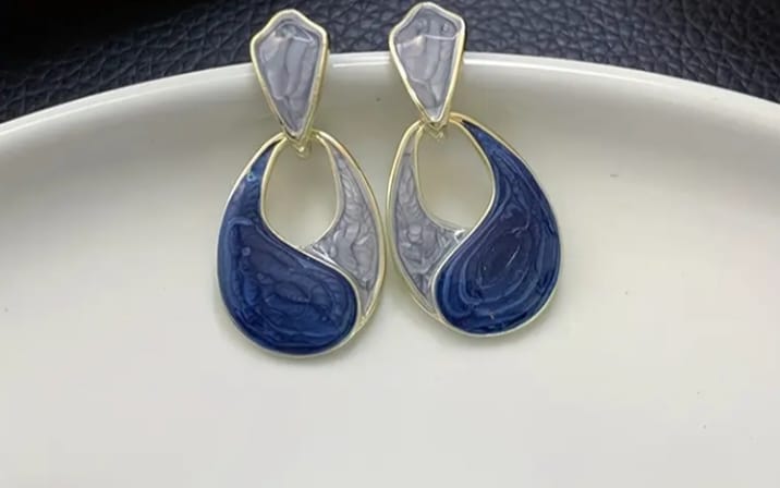 French Style Minimalist Teardrop Drop Earrings