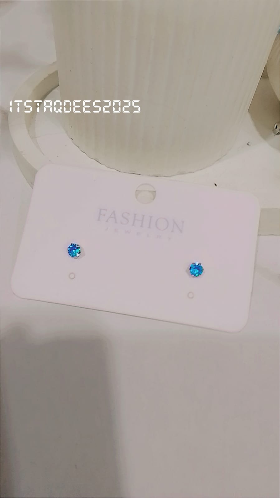 Blue Crystal Earrings